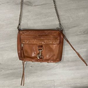 Rebecca Minkoff Leather Chain Crossbody Shoulder Bag